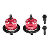 4140 Carbon Steel + 7075 Alloy Front & Rear Complete Differential For Traxxas 1/16 Mini Maxx 4WD RTR Brushless Monster Truck 107154-1 Upgrades - Red