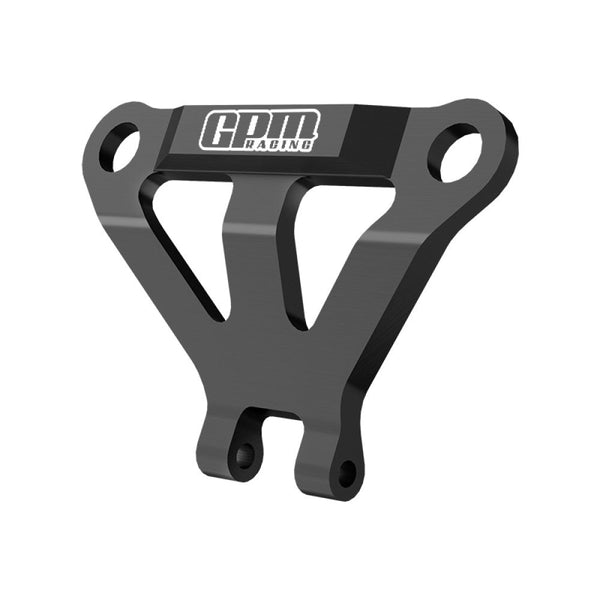 Aluminum 7075 Alloy Front Bumper Support Mount (Use With GPM Front Alloy Bulkhead Mount) For Traxxas 1/16 Mini Maxx 4WD RTR Brushless Monster Truck 107154-1 Upgrades - Black