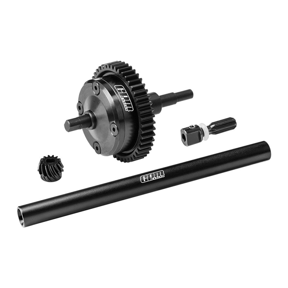 4140 Carbon Steel + 7075 Alloy Centre Complete Differential For Traxxas 1/16 Mini Maxx 4WD RTR Brushless Monster Truck 107154-1 Upgrades - Black