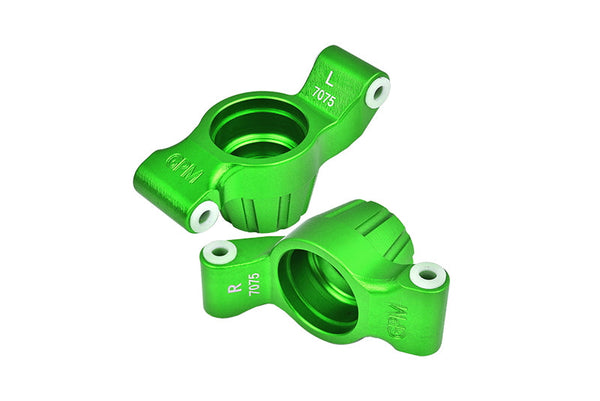 Aluminum 7075-T6 Rear Stub Axle Carriers for Traxxas 1:10 4WD MAXX 89076-4 / 4WD MAXX with WideMAXX 89086-4/1:8 4WD Maxx Slash 6S 102076-4 Upgrades - Green