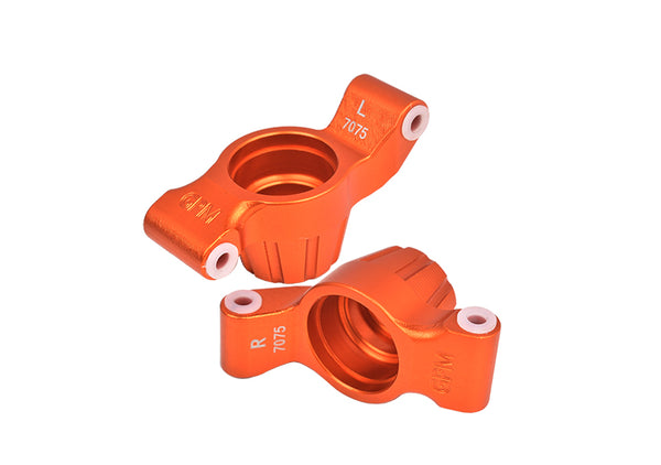 Aluminum 7075-T6 Rear Stub Axle Carriers For Traxxas 1:10 4WD MAXX 89076-4 / 4WD MAXX with WideMAXX 89086-4 / 1:8 4WD Maxx Slash 6S 102076-4 Upgrades - Orange