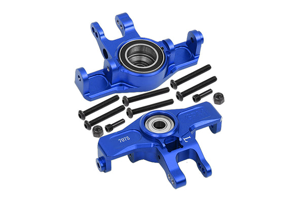 Aluminum 7075-T6 Front Knuckle Arms (Larger Inner Bearings) For Traxxas 1:7 Unlimited Desert Racer UDR Pro-Scale 4X4 (85076-4) Upgrades - Blue