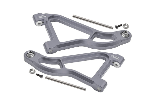 Traxxas Unlimited Desert Racer 4X4 (#85076-4) Aluminum Front Upper Suspension Arm - 1Pr Set Gray Silver