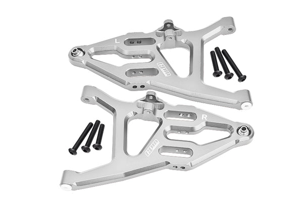 Traxxas Unlimited Desert Racer 4X4 (#85076-4) Aluminum Front Lower Suspension Arm - 1Pr Set Silver