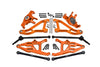 Traxxas Unlimited Desert Racer 4X4 (#85076-4) Aluminum Front Upper & Lower Arms + Knuckle Arms + Harden Steel CVD Drive Shaft + Sst Turnbuckles - 36Pc Set Orange