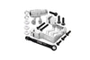 Aluminum 6061-T6 Servo Mount + Tie Rod + 25T Servo Horn Set For 1:5 Traxxas X Maxx 6S / X Maxx 8S / XRT 8S Monster Truck Upgrades - Silver
