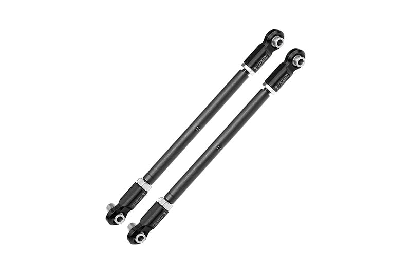 4140 Carbon Steel Adjustable Front Steering Rod With 7075 Alloy Ends For Traxxas 1:5 XRT 8S-78086-4 / XRT Ultimate 8S-78097-4 / X Maxx WideMaxx Kit #7895 Upgrades  - Black