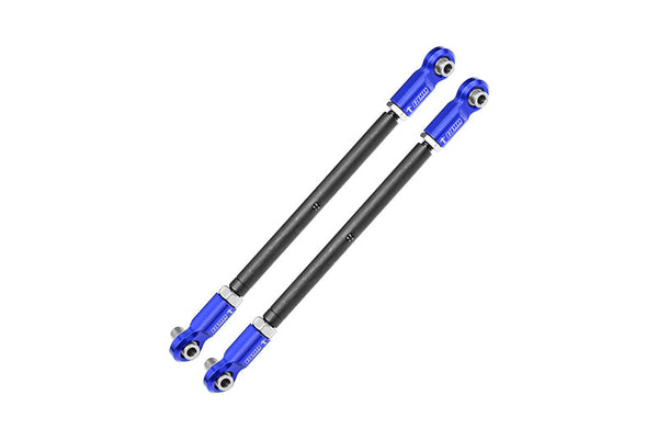 4140 Carbon Steel Adjustable Front Steering Rod With 7075 Alloy Ends For Traxxas 1:5 XRT 8S-78086-4 / XRT Ultimate 8S-78097-4 / X Maxx WideMaxx Kit #7895 Upgrades - Blue