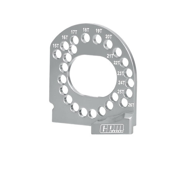 Aluminum 7075 Alloy Motor Plate 15T-26T For Traxxas Mini XRT VXL 3S / Mini Rally / 1:16 Slash 4X4 /1:16 Maxx Monster Truck Upgrades - Silver