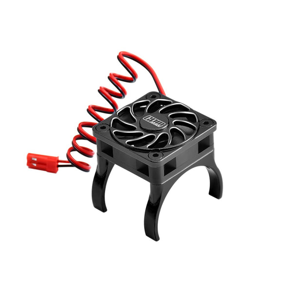 Aluminum 6061-T6 Alloy High Speed Cooling Fan 18000 RPM Compatible With 36mm Motor For Traxxas 1:16 Mini Maxx / Mini XRT 3S / 1/8 Jato 2S 4S Upgrade Parts - Black