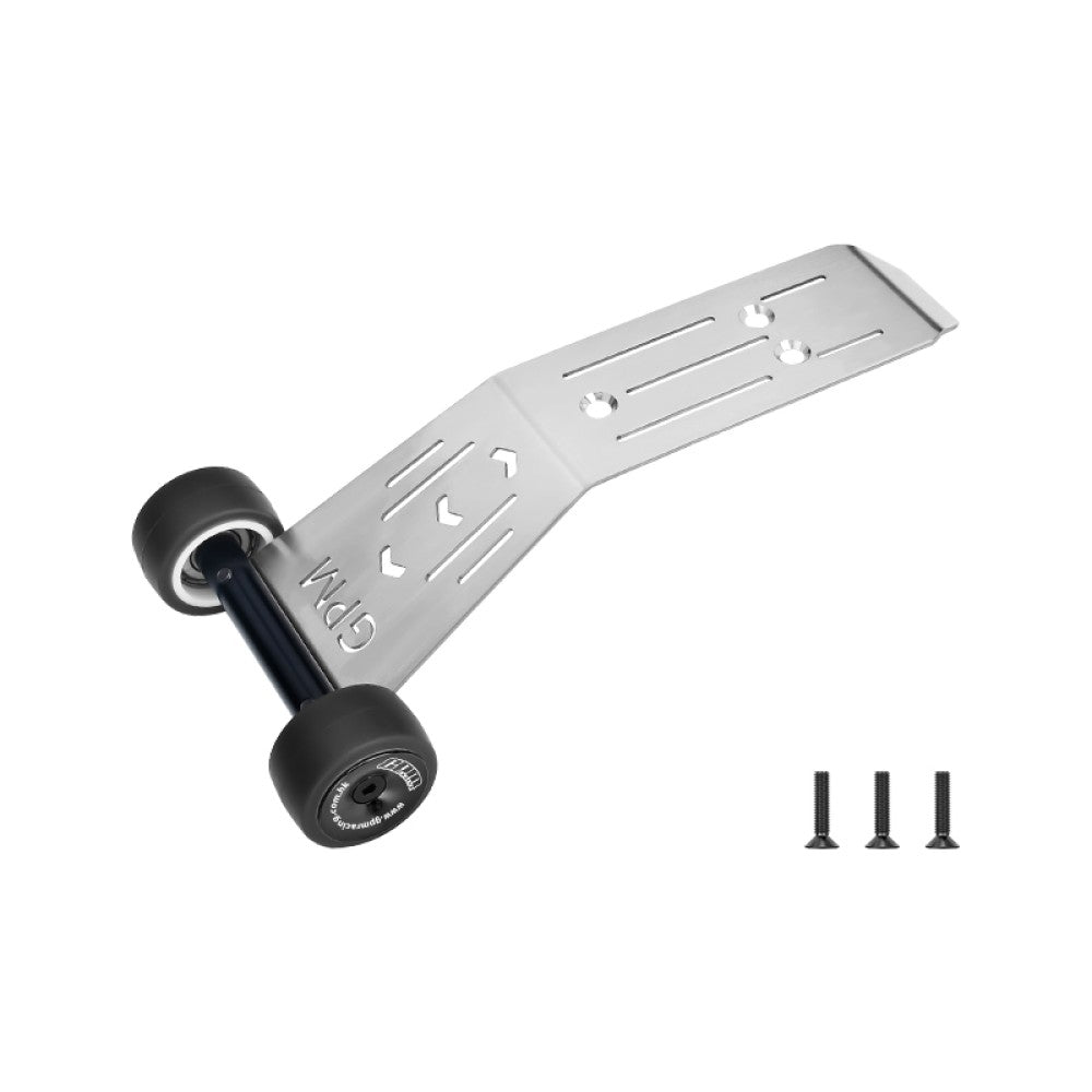 Stainless Steel Bearing Wheelie Bar For Traxxas 1:16 Mini Maxx / Mini XRT 3S Monster Truck Upgrades - Black