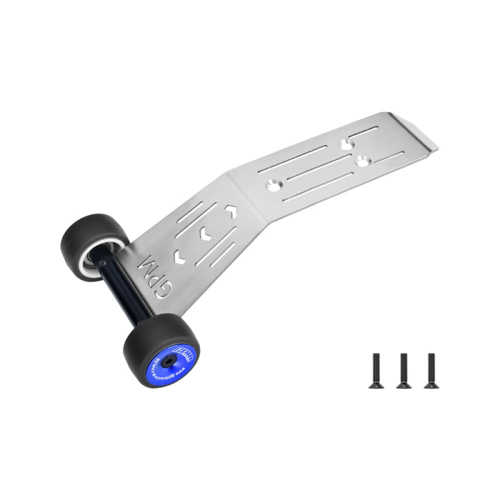 Stainless Steel Bearing Wheelie Bar For Traxxas 1:16 Mini Maxx / Mini XRT 3S Monster Truck Upgrades - Blue
