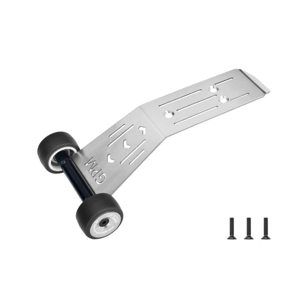 Stainless Steel Bearing Wheelie Bar For Traxxas 1:16 Mini Maxx / Mini XRT 3S Monster Truck Upgrades - Silver