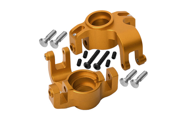 Axial Yeti XL Monster Buggy Aluminum Front Knuckle Arm - 1Pr Set Titanium - JTeamhobbies