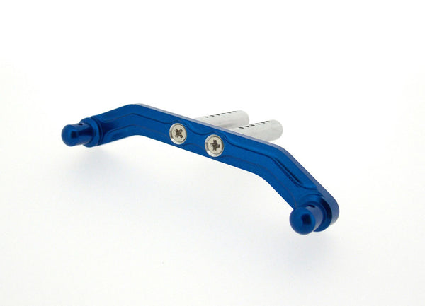 HPI Savage XS Flux Aluminum Front/Rear Body Post Mount With Post - 1 Set Blue