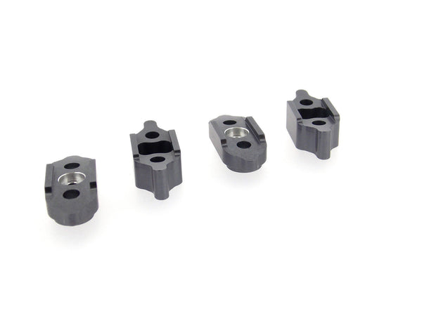 Tamiya Ford F350 High-Lift Aluminum Diff Housing Mount - 4Pcs Gray Silver