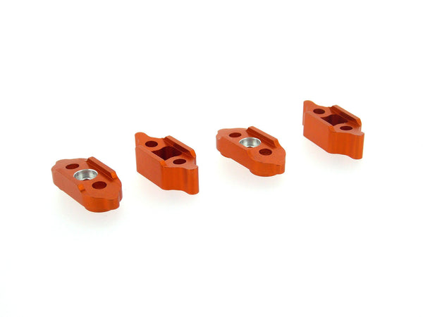 Tamiya Ford F350 High-Lift Aluminum Diff Housing Mount - 4Pcs Orange