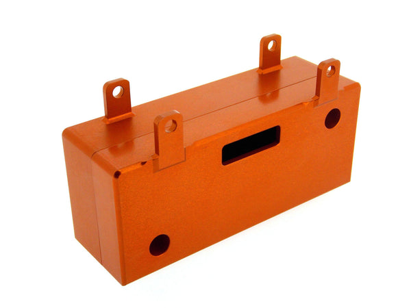 Tamiya Ford F350 High-Lift Aluminum Battery Box - 2Pcs Set Orange