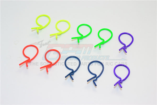 Big Flu Round Clip Set (Mixed Color) - 10Pc