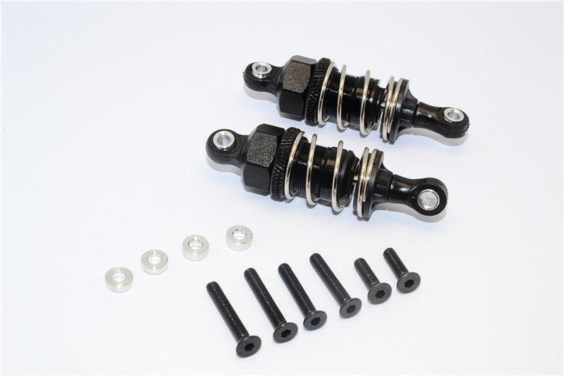 1/10 Touring -Plastic Ball Top Damper (50mm) With Washers & Screws - 1Pr Set Black - JTeamhobbies
