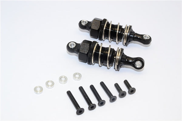 1/10 Touring -Plastic Ball Top Damper (50mm) With Washers & Screws - 1Pr Set Black - JTeamhobbies