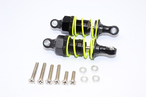 1/10 Touring - Plastic Ball Top Damper (50mm) With Washers & Screws - 1Pr Set Black - JTeamhobbies