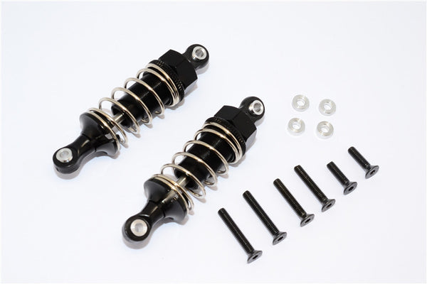 1/10 Touring - Plastic Ball Top Damper (60mm) With Washers & Screws - 1Pr Set Black - JTeamhobbies