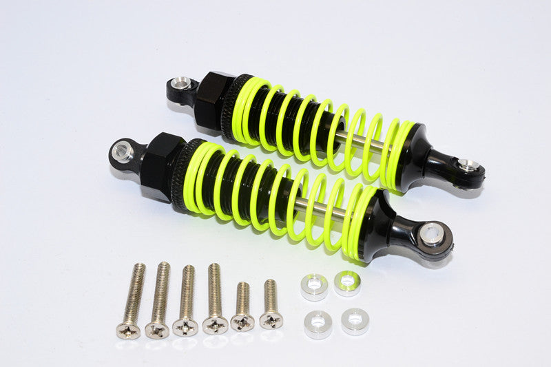 1/10 Touring - Plastic Ball Top Damper (75mm) With Washers & Screws - 1Pr Set Black - JTeamhobbies