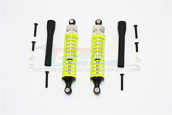 Off Road - Plastic Ball Top Damper (90mm) With Dust-Proof Black Plastic Cover & Washers & Screws - 1Pr Set Silver