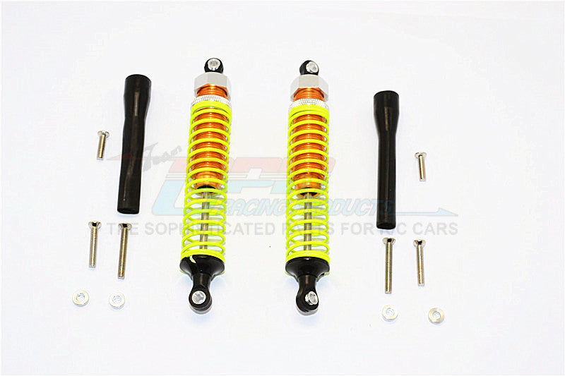 Off-Road - Plastic Ball Top Damper (105mm) With Dust-Proof Black Plastic Cover & Washers & Screws - 1Pr Set Gold