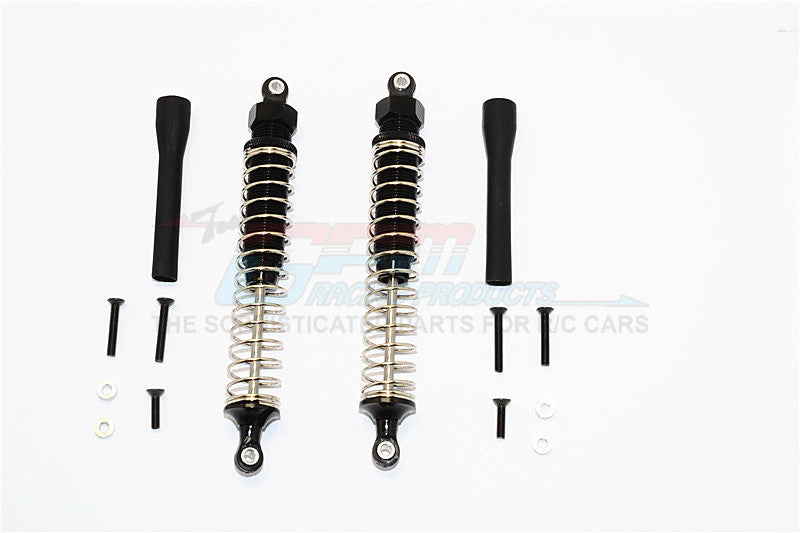 Off Road - Plastic Ball Top Damper (120mm) With Dust-Proof Black Plastic Cover & Washers & Screws - 1Pr Set Black
