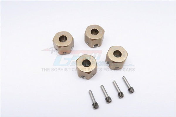 Aluminum Universal Hex Adapter 12mmx10mm - 4Pcs Set Titanium