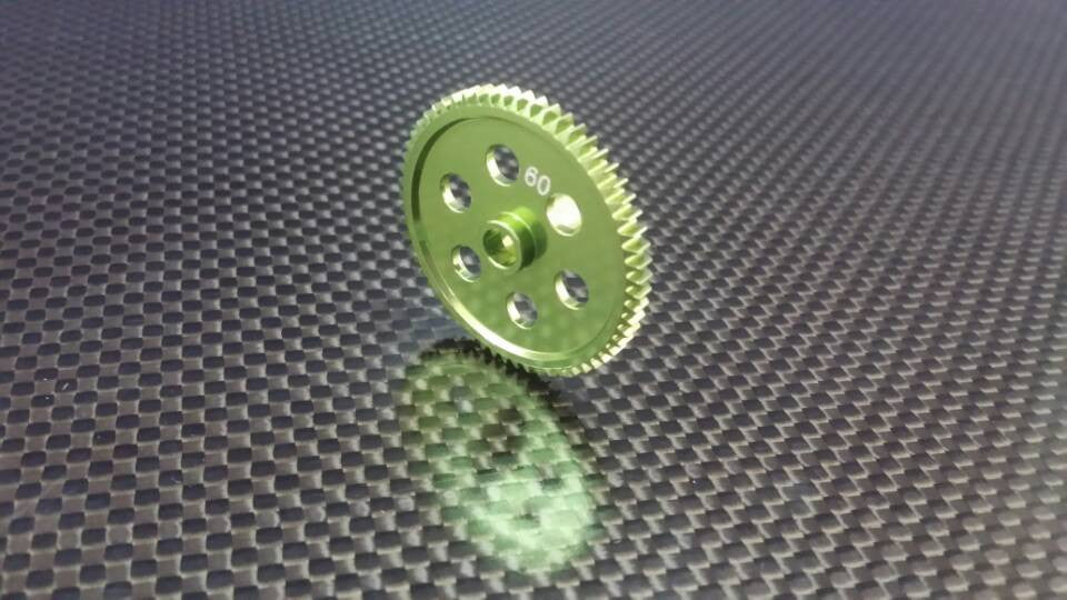 Team Associated RC18T Aluminum Main Gear (60T) - 1Pc Green