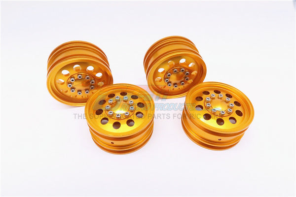 Tamiya CC01 Aluminum Front & Rear 1:10 Wheel (10 Holes) - 2Prs Set Gold