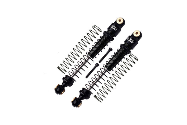 Aluminum 6061-T6 Front Or Rear Dampers 49mm For Axial 1/24 AX24 XC-1 4WS Crawler Brushed RTR AXI00003 Upgrades - Black