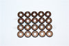 Spring Steel (ID:4.0mm Ring, OD:10.0mm, Thick:0.6mm) Button Head Flanged Washer - 20Pcs Set Original Color