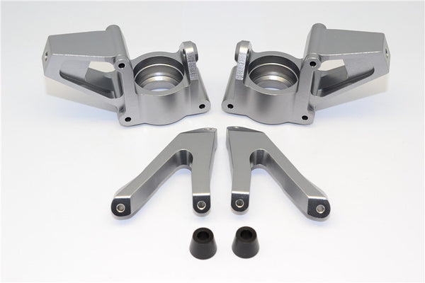 HPI Baja 5B RTR, 5B SS, 5T Aluminum Front Knuckle Arm - 1Pr Gray Silver