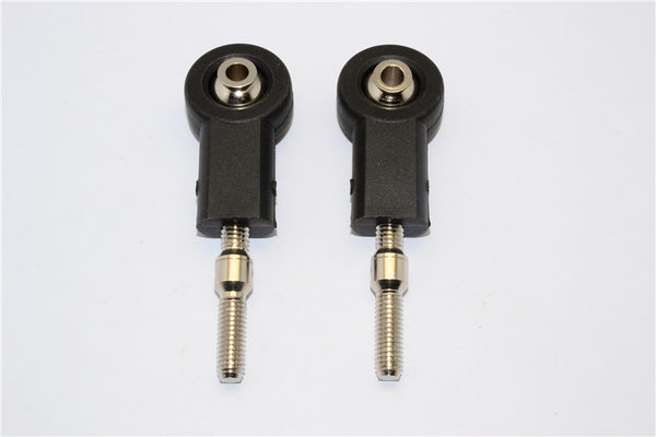 HPI Baja 5B RTR, 5B SS, 5T Steel Anti-Clockwise Turnbuckle With Balls For Bj057 Upper Arm - 2Pcs Set Black