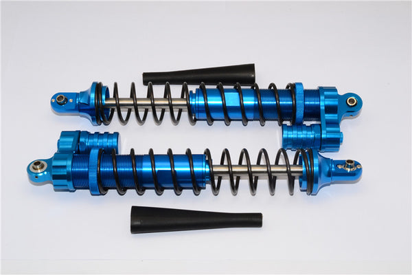 HPI Baja 5B RTR, 5B SS, 5T Aluminum Front L-Shape Dampers Adjustable Design With Piggy Back Length 186mm - 1Pr Blue
