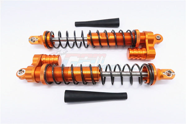 HPI Baja 5B RTR, 5B SS, 5T Aluminum Front L-Shape Dampers Adjustable Design With Piggy Back Length 186mm - 1Pr Orange