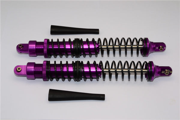 HPI Baja 5B RTR, 5B SS, 5T Aluminum Rear Adjustable Spring Damper (208mm) With Silicone Cover & Aluminum Ball Ends - 1Pr Set Purple