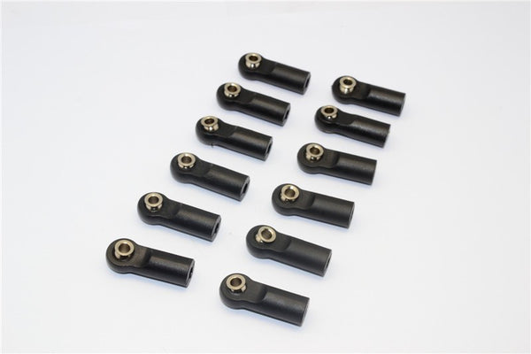 Nylon Ball Links With 5.8X3X7mm Balls (18.5mm Long) For 1/10 Scale 4mm  Clockwise And Anticlockwise  Turnbuckles - 12Pcs Set Black