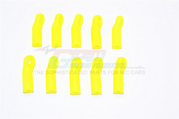 Nylon 4mm Clockwise And Anticlockwise Ball Links Of 24mm Long (Count From Middle Of The Hole And Use With 5.8mm Balls) - 10Pcs Yellow