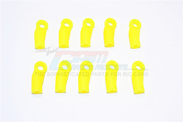 Nylon 4mm Clockwise And Anticlockwise Ball Links Of 19mm Long (Count From Middle Of The Hole And Use With 5.8mm Balls) - 10Pcs Yellow