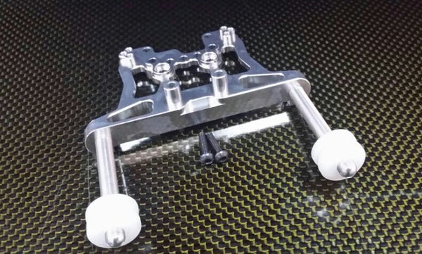 HPI Bullet 3.0 Nitro & Bullet Flux Aluminum Front/Rear Damper Mount With Body Posts - 1Set Gray Silver