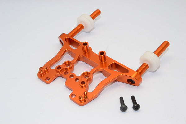 HPI Bullet 3.0 Nitro & Bullet Flux Aluminum Front/Rear Damper Mount With Body Posts - 1Set Orange