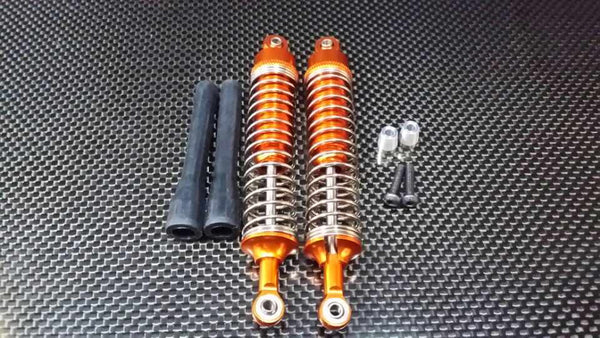 HPI Bullet 3.0 Nitro & Bullet Flux Aluminum Front/Rear Adjustable Spring Damper With 3.5mm Thick Steel Shaft - 1Pr Set Orange