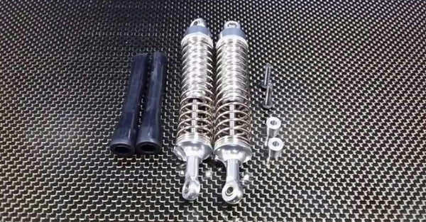 HPI Bullet 3.0 Nitro & Bullet Flux Aluminum Front/Rear Adjustable Spring Damper With 3.5mm Thick Steel Shaft - 1Pr Set Silver