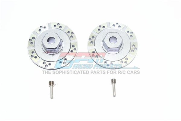 Losi 1/10 Baja Rey 4WD Desert Truck (LOS03008) Aluminum +1.5mm Hex With Brake Disk With Silver Lining - 1Pr Set Gray Silver