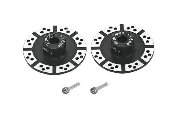 Aluminum 7075 +1.5mm Hex With Brake Disk With Silver Lining For Losi 1:10 BAJA REY-LOS03008 / ROCK REY-LOS03009 / BAJA REY 2.0-LOS03046 Upgrades - Black
